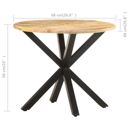 Sidobord 68x68x56 cm massivt mangoträ