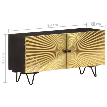TV-bänk 90x30x45 cm massivt mangoträ