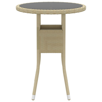 Loungegrupp för trädgården 5 delar konstrotting beige