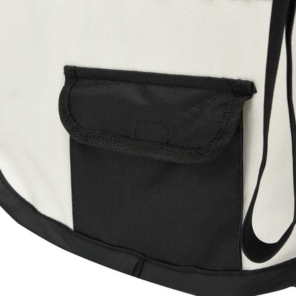 Hopfällbar hundhage med väska svart 125x125x61 cm
