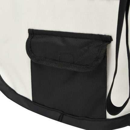 Hopfällbar hundhage med väska svart 145x145x61 cm
