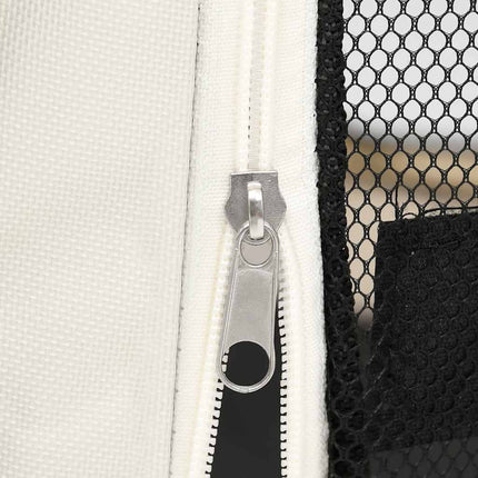 Hopfällbar hundhage med väska blå 125x125x61 cm