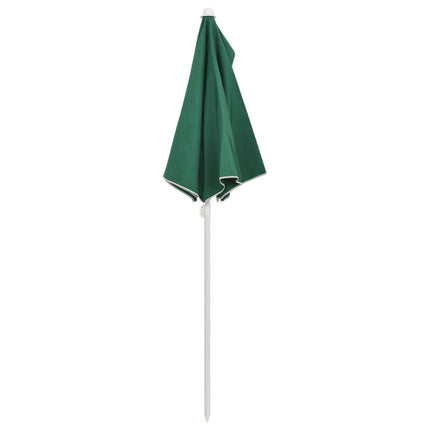 Halvrunt parasoll med stång 180x90 cm grön