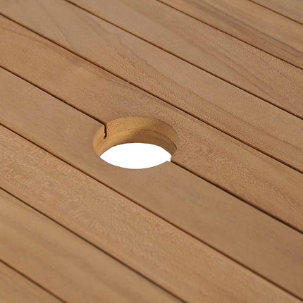 Badrumsunderskåp massiv teak med handfat marmor gräddvit