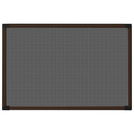 Expanderbart insektsnät för fönster brun (75-143)x50 cm