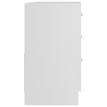 Tvättställsskåp vit 63x30x54 cm konstruerat trä