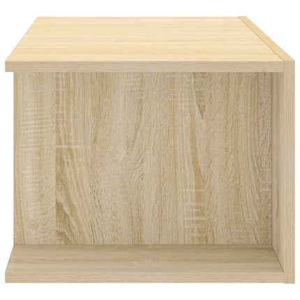 TV-bänk med LED-belysning sonoma-ek 90x39x30 cm