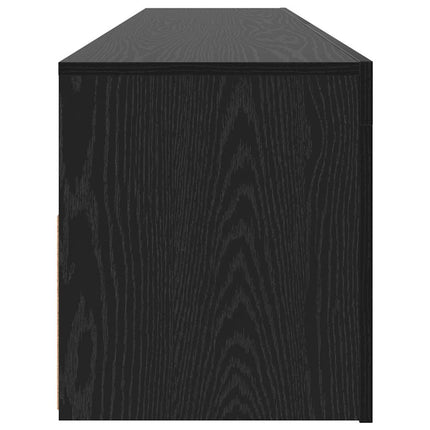 TV-bänk med LED-belysning betonggrå 90x35x40 cm