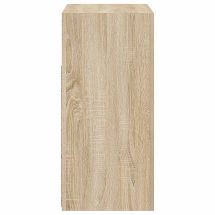 Skänk med LED-belysning sonoma-ek 80x35x75 cm