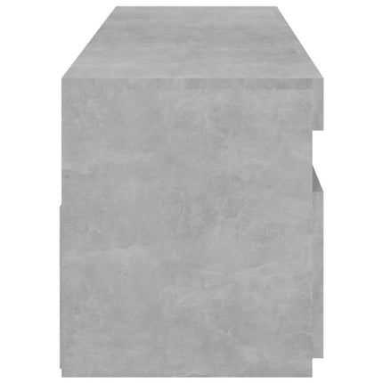 Tv-bänkar med LED-belysning 2 st betonggrå 75x35x40 cm