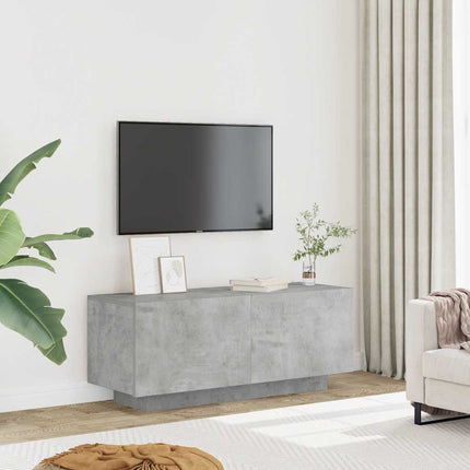 Tv-bänk betonggrå 100x35x40 cm konstruerat trä