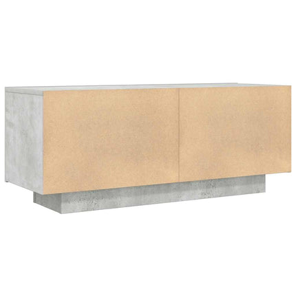 Tv-bänk betonggrå 100x35x40 cm konstruerat trä