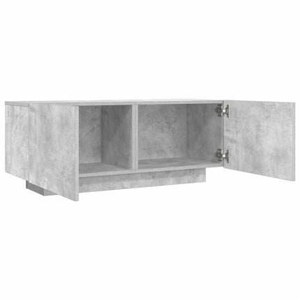 Tv-bänk betonggrå 100x35x40 cm konstruerat trä