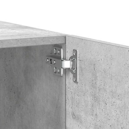 Tv-bänk betonggrå 100x35x40 cm konstruerat trä