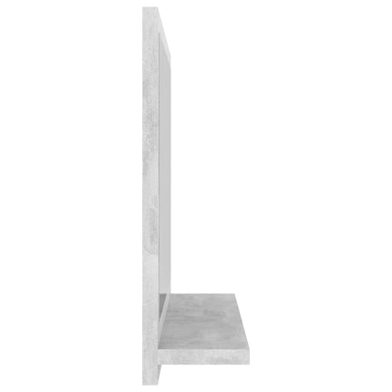 Badrumsspegel betonggrå 40x10,5x37 cm konstruerat trä