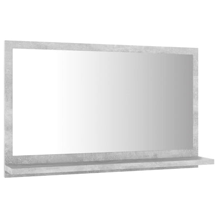 Badrumsspegel betonggrå 60x10,5x37 cm konstruerat trä