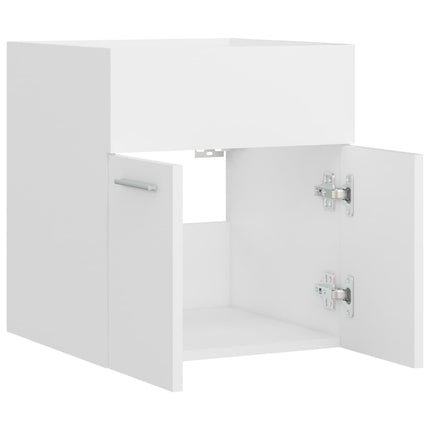 Tvättställsskåp vit 41x38,5x46 cm konstruerat trä