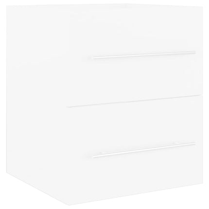 Tvättställsskåp vit 41x38,5x48 cm konstruerat trä