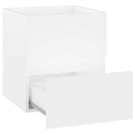 Tvättställsskåp vit 41x38,5x45 cm konstruerat trä