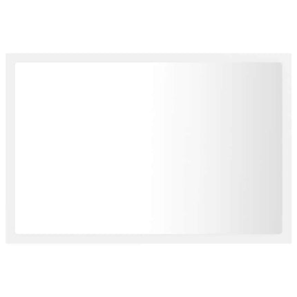 Badrumsspegel med LED vit 60x8,5x37 cm akryl