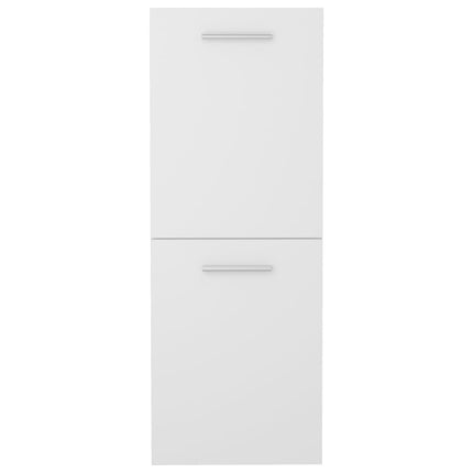 Badrumsskåp vit 30x30x80 cm konstruerat trä