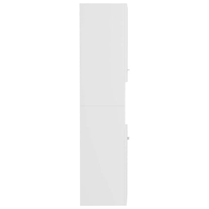 Badrumsskåp vit 30x30x130 cm konstruerat trä