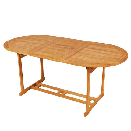 Matgrupp för trädgården 7 delar massiv teak