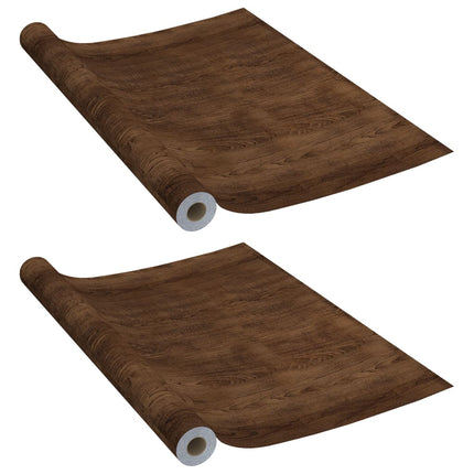 Dekorplast 2 st mörk ek 500x90 cm PVC