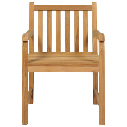 3-delad trädgårdsmatgrupp 80x80 cm massiv teak