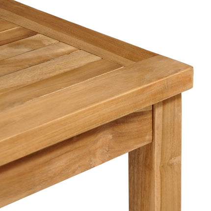 3-delad trädgårdsmatgrupp 80x80 cm massiv teak