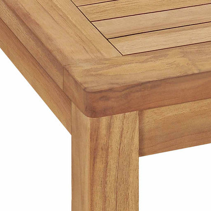 7-delad trädgårdsmatgrupp 140x80 cm massiv teak