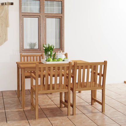5-delad trädgårdsmatgrupp 150x90 cm massiv teak