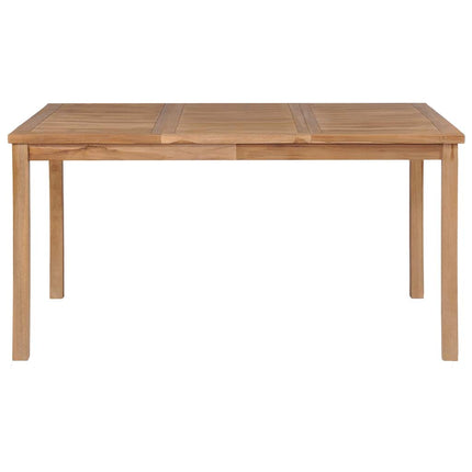 7-delad trädgårdsmatgrupp 150x90 cm massiv teak