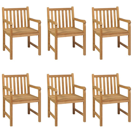7-delad trädgårdsmatgrupp 160x80 cm massiv teak
