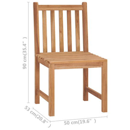 9-delad trädgårdsmatgrupp 180x90 cm massiv teak