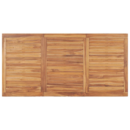 7-delad trädgårdsmatgrupp 180x90 cm massiv teak