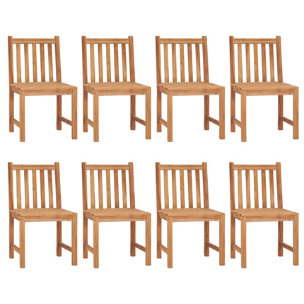 9-delad trädgårdsmatgrupp 200x100 cm massiv teak
