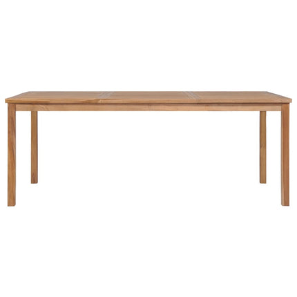 9-delad trädgårdsmatgrupp 200x100 cm massiv teak