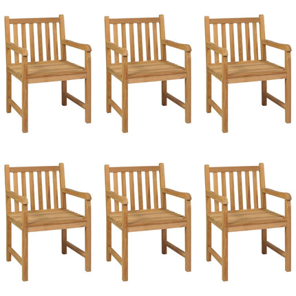7-delad trädgårdsmatgrupp 200x100 cm massiv teak