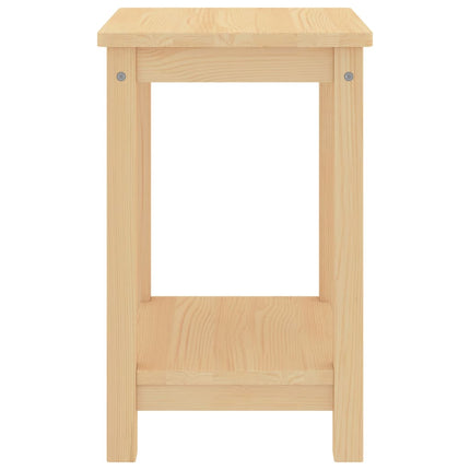 Sängbord naturfärgad 35x30x47 cm massiv furu