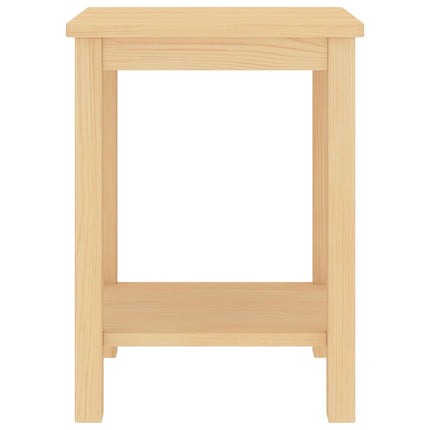 Sängbord naturfärgad 35x30x47 cm massiv furu