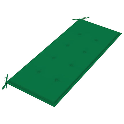 Trädgårdsbänk 2-sits med dyna 120 cm massivt eukalyptusträ