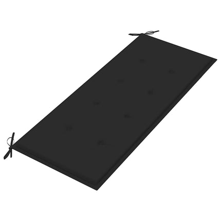 Trädgårdsbänk 2-sits med dyna 120 cm massivt eukalyptusträ