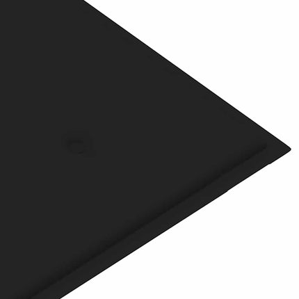Trädgårdsbänk 2-sits med dyna 120 cm massivt eukalyptusträ