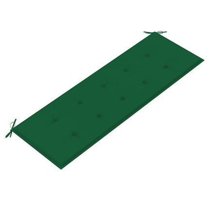 Trädgårdsbänk 3-sits med dyna 150 cm massivt eukalyptusträ