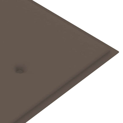 Trädgårdsbänk 3-sits med dyna 150 cm massivt eukalyptusträ