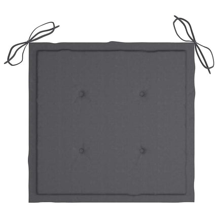 Trädgårdsstolar med bord och dynor massivt akaciaträ