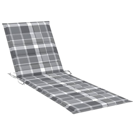 Solsäng med dyna massivt akaciaträ