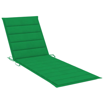 Solsäng med bord och dyna massivt akaciaträ