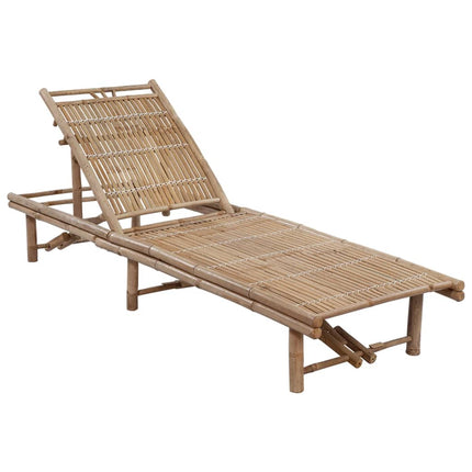 Solsäng med dyna bambu